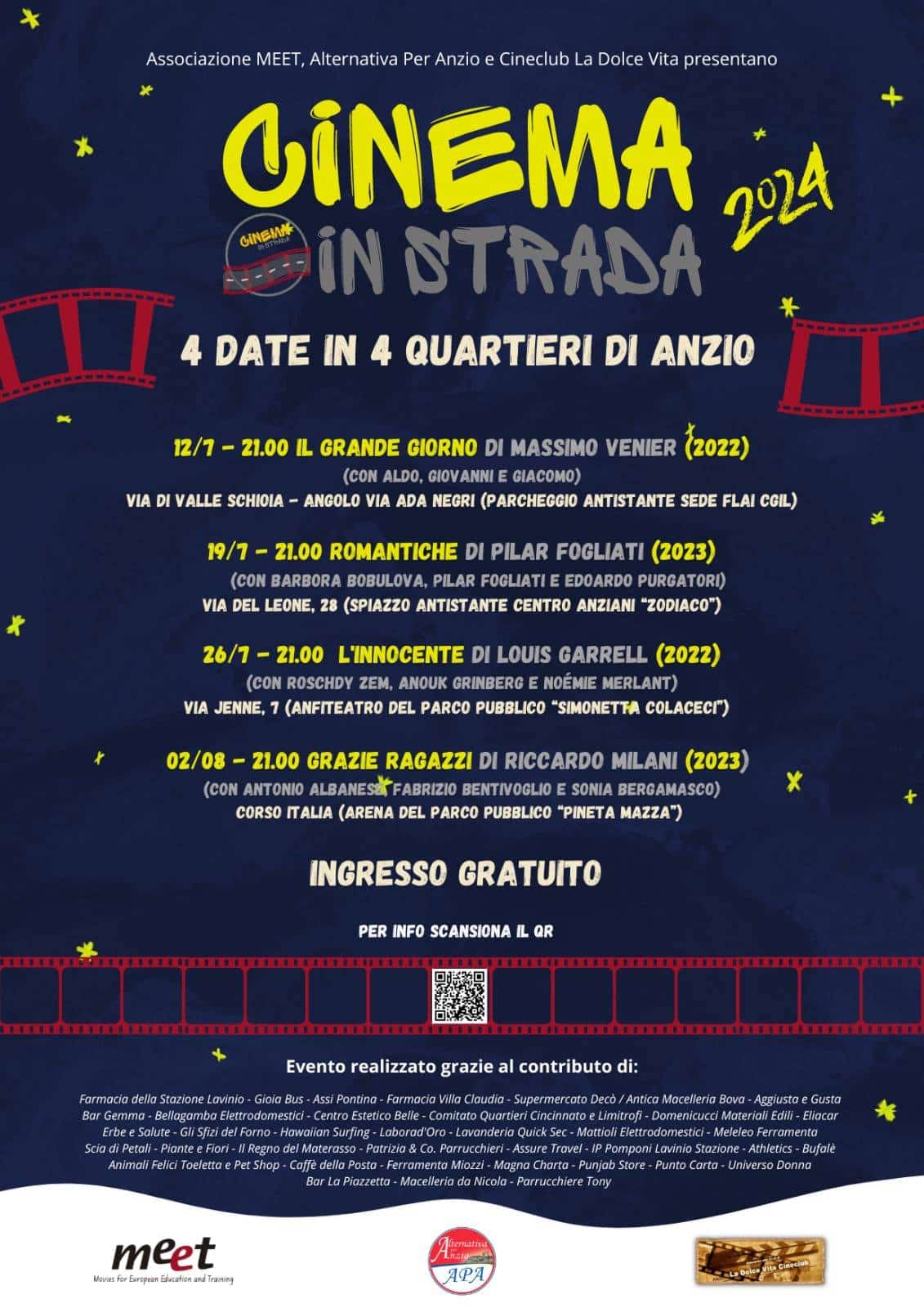 cinema in strada 2024