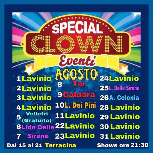 pagliaccio cocacola agosto